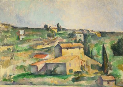 Campos en Bellevue de Paul Cézanne